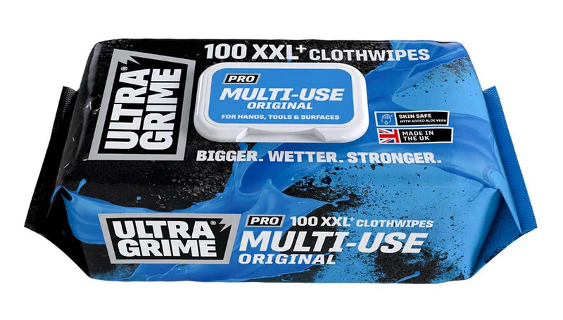 UltraGrime Multi Use XXL Cloth Wipes - 100 Pack