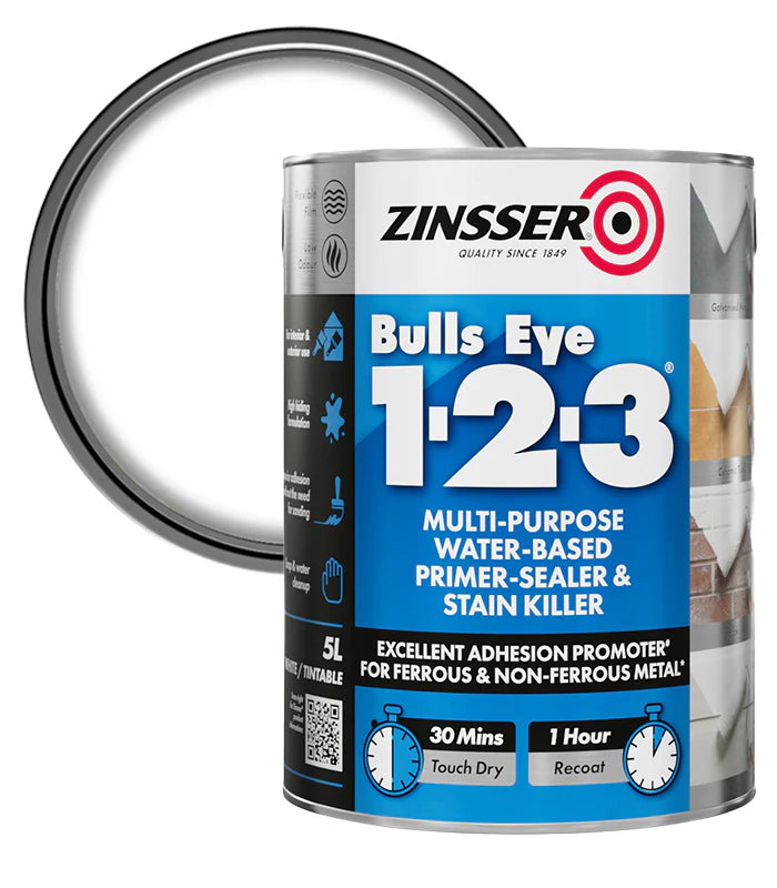 ZINSSER BULLS EYE 1-2-3 PRIMER PAINT